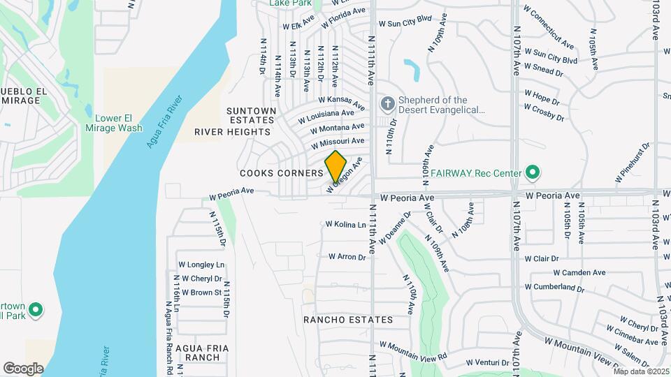 11207 W Oregon Ave Map and Location Details