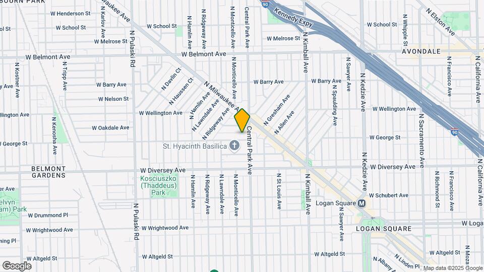3614 W George St Map and Location Details