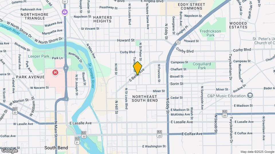 Student Rental 627 N Saint Peter St Map and Location Details