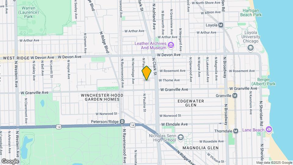 6223-6225 N Paulina St Map and Location Details
