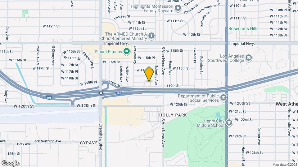 11837 Daphne Ave Map and Location Details