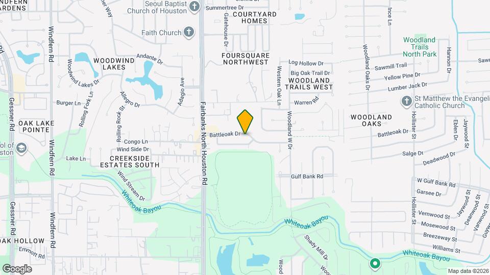 8411 Battleoak Dr Map and Location Details