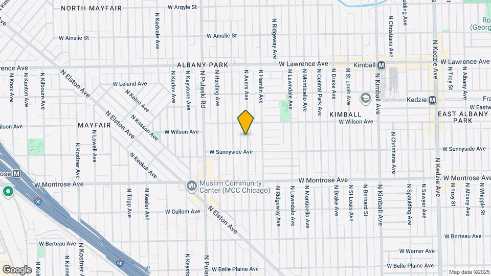 4526 N Avers Ave, Unit #2 Map and Location Details
