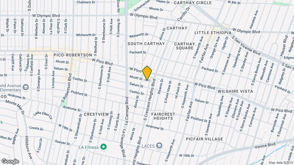 6068 Alcott St Mapa y Detalles de la Ubicación