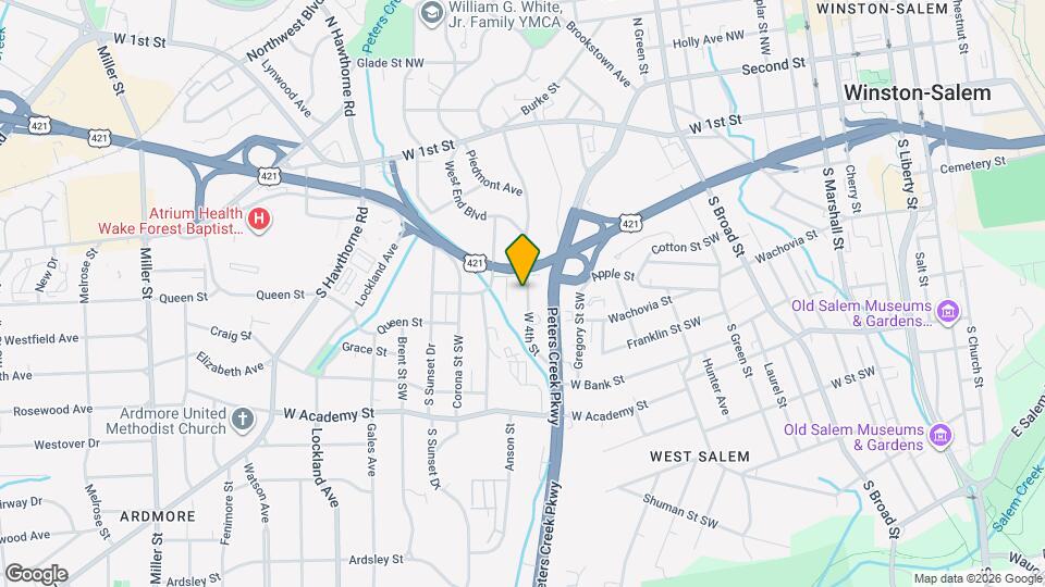 1412 W 4th St Map and Location Details