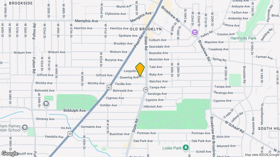 3525 Dawning Ave Map and Location Details