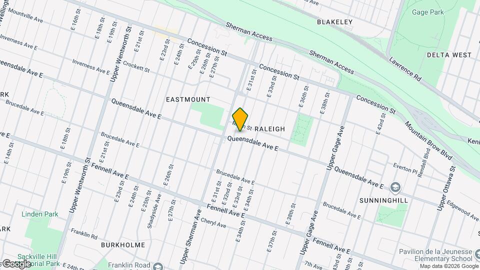 729 Queensdale Ave E Map and Location Details