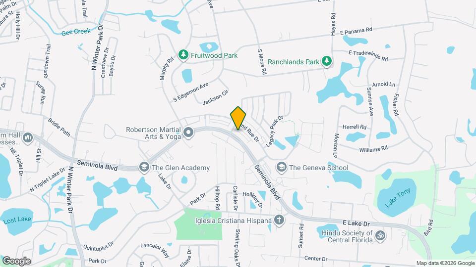 1601 Bonnie Rue Ln Map and Location Details