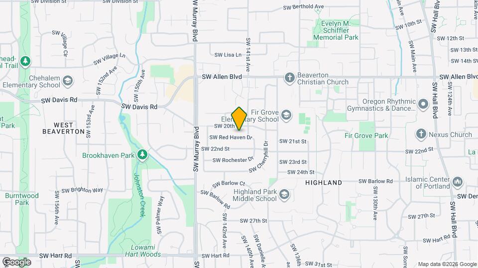 14155 SW Red Haven Dr Map and Location Details