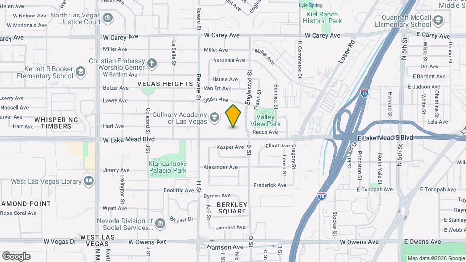 Vegas View Flats Mapa y Detalles de la Ubicación