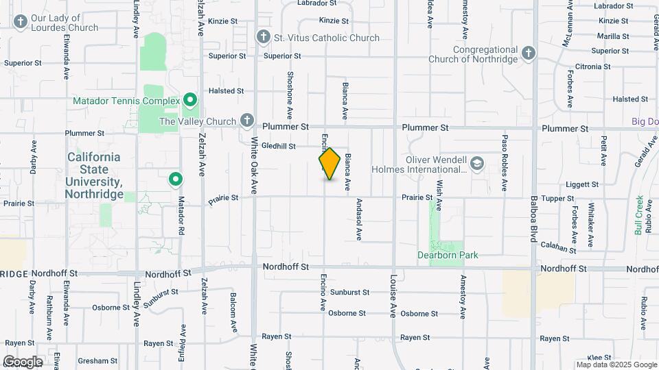 9320 Encino Ave Map and Location Details