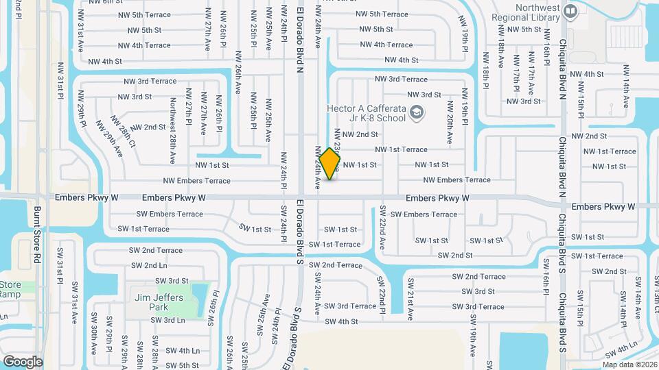 Coming soon 3 bedroom 2 bathroom single family home. Map and Location Details