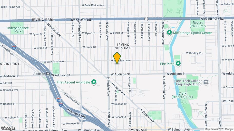 3639 N Troy St Map and Location Details