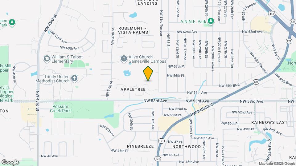 3602 NW 55th Ln Mapa y Detalles de la Ubicación