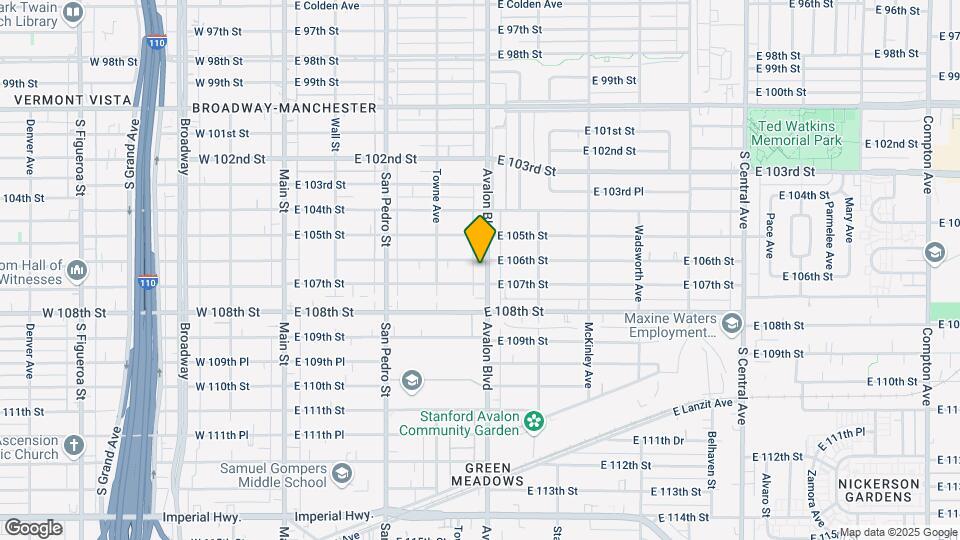 10611 Avalon Blvd Map and Location Details