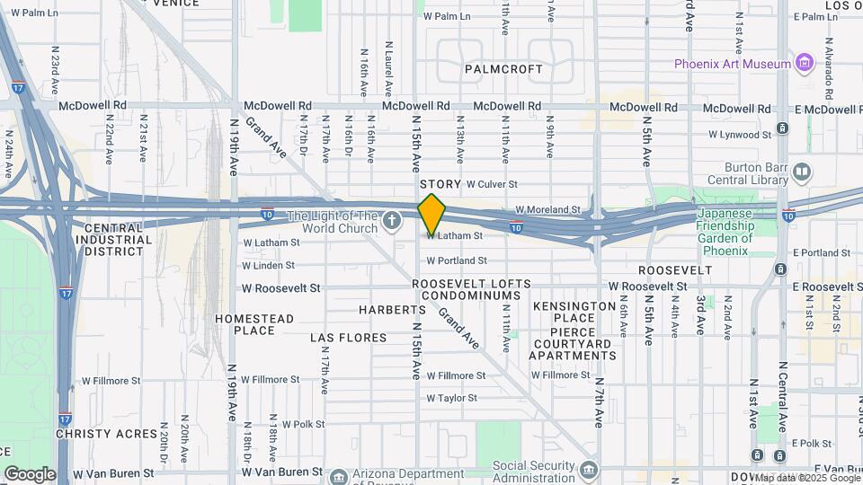 1333 W Latham St Map and Location Details