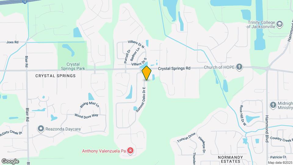 1267 Summit Oaks Dr E Map and Location Details