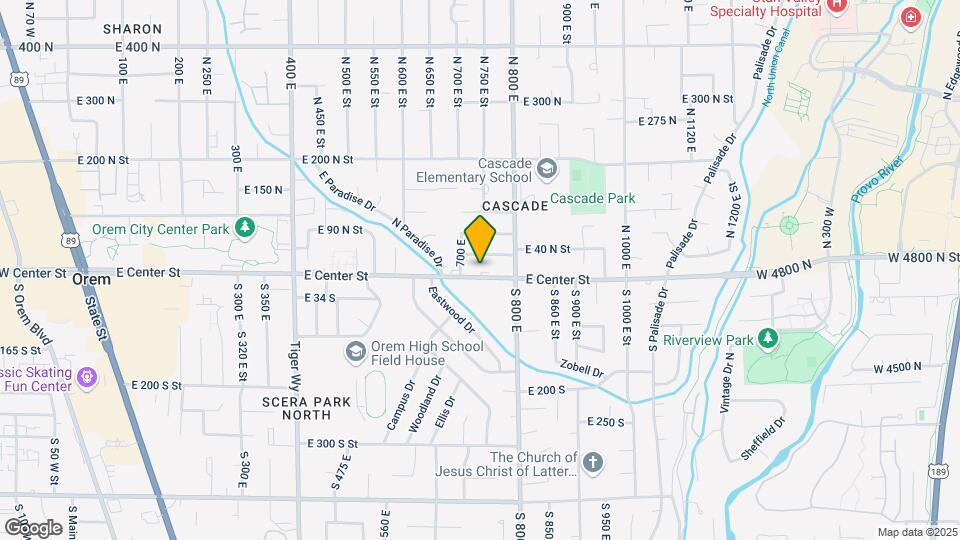 737 E Center St Map and Location Details