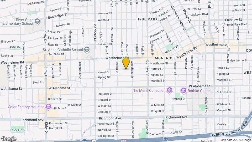 1821 Harold St Map and Location Details