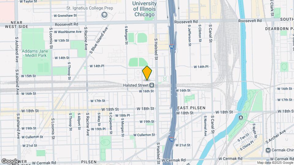 811 W 15th Pl Map and Location Details