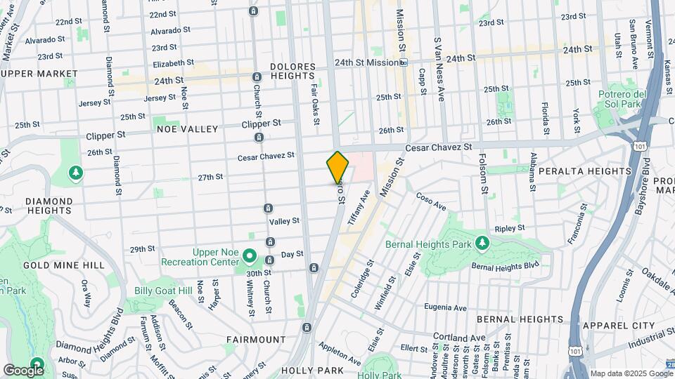 1566 Guerrero St Map and Location Details