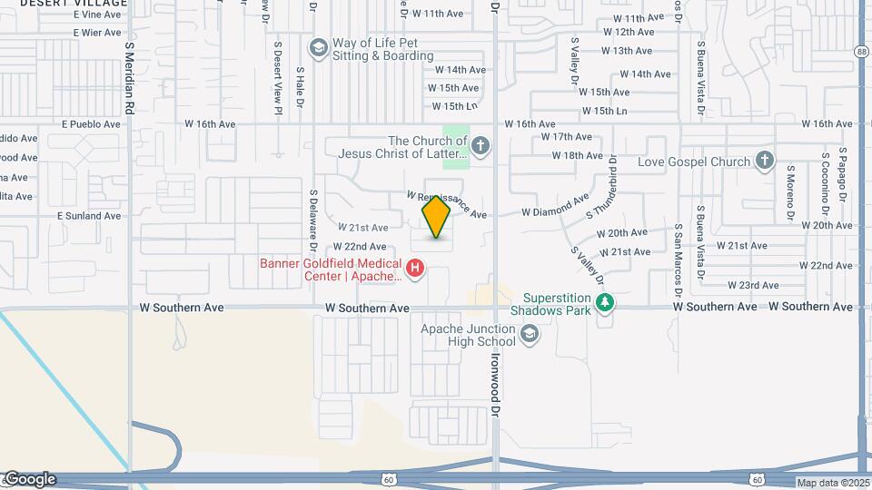 1857 W 22nd Ave Map and Location Details