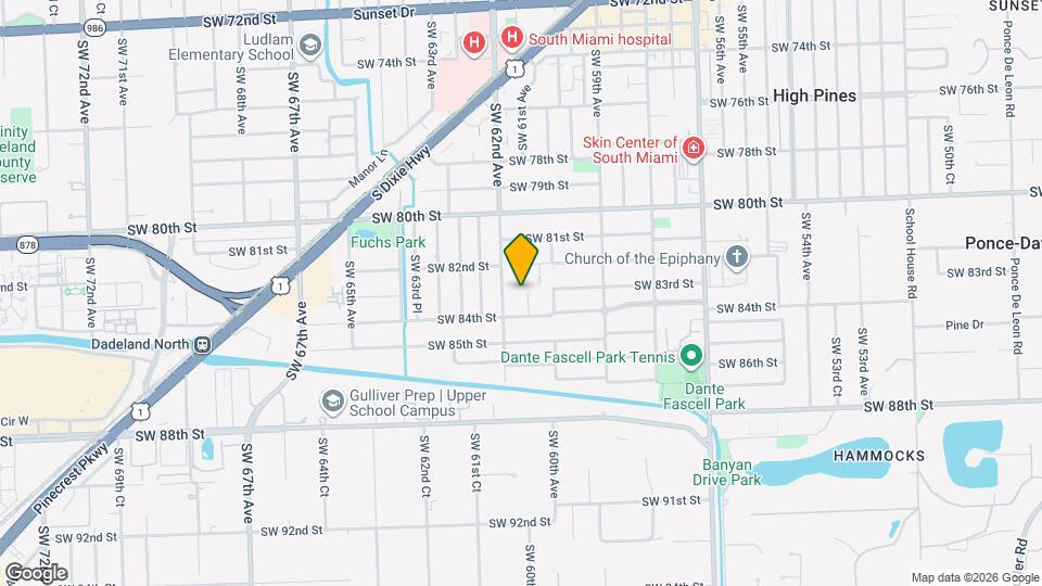 8300 SW 61st Ave Map and Location Details