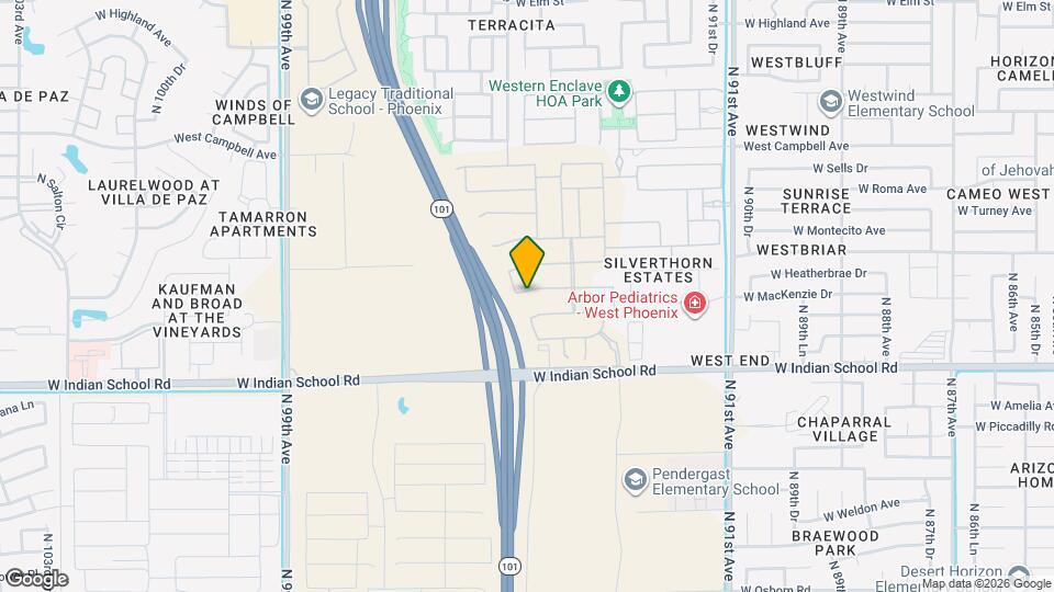 9445 W Heatherbrae Dr Map and Location Details