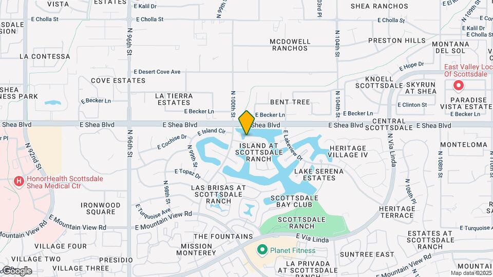10078 E Cochise Dr Map and Location Details