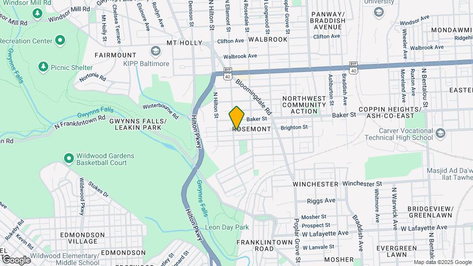 1521 N Ellamont St Map and Location Details