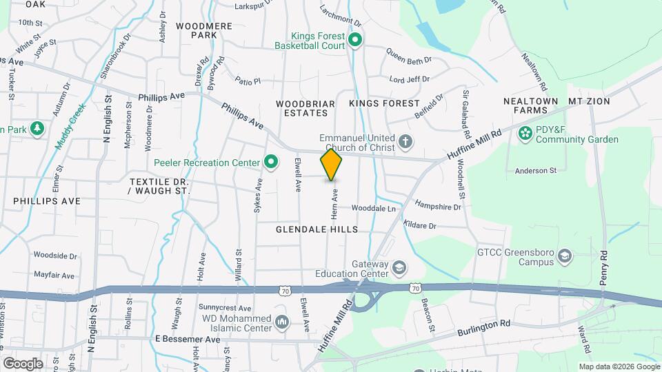 1125 Hern Ave Map and Location Details