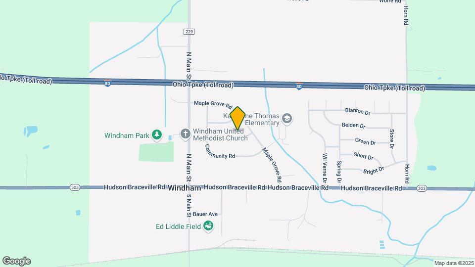 9593 Green Meadow Rd Map and Location Details