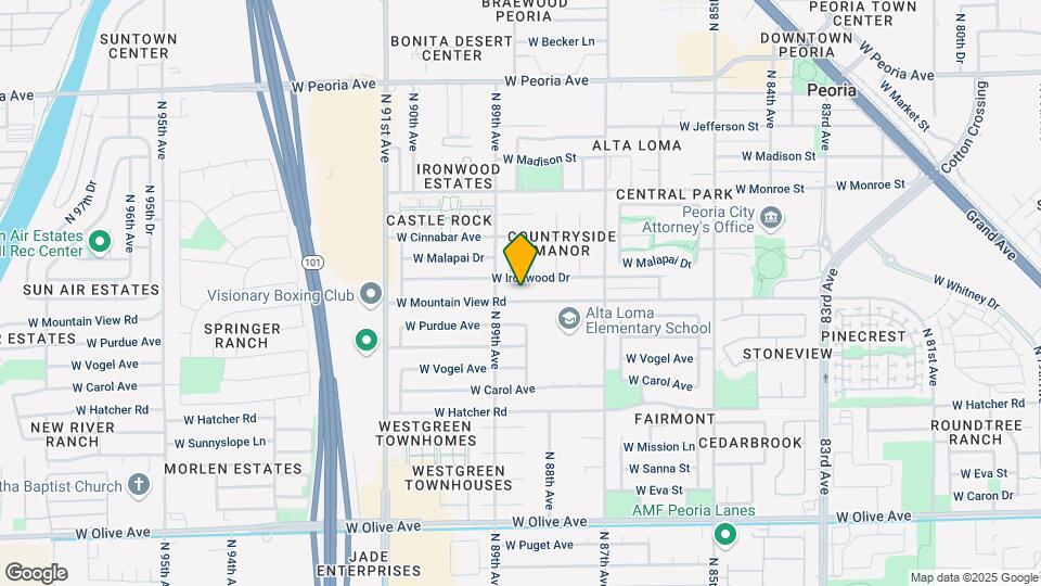8814 W Mountain View Rd Map and Location Details