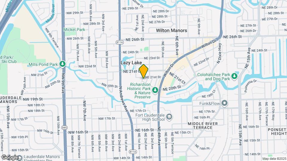2000 NE 2nd Ave, Unit 1 Block Wilton Drive Pool Map and Location Details