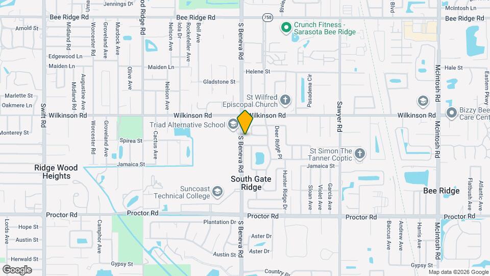 4459 S Beneva Rd Map and Location Details