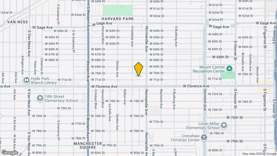 1435 W 71st St Map and Location Details