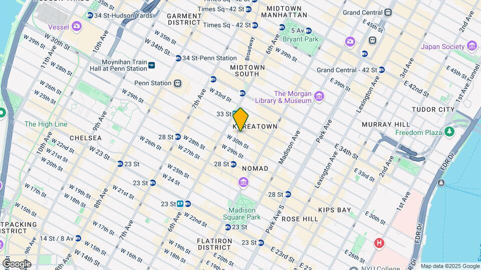 34-44 W 31st St Map and Location Details