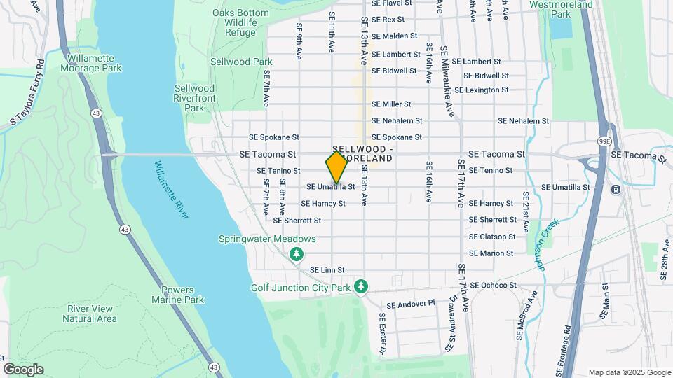 1102 SE Umatilla St Map and Location Details