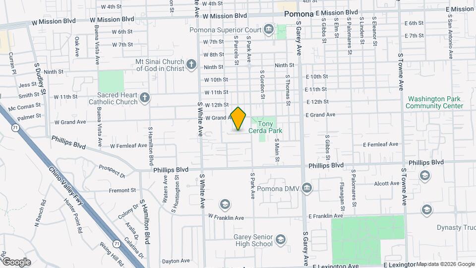 1379 S Park Ave, Unit C Mapa y Detalles de la Ubicación