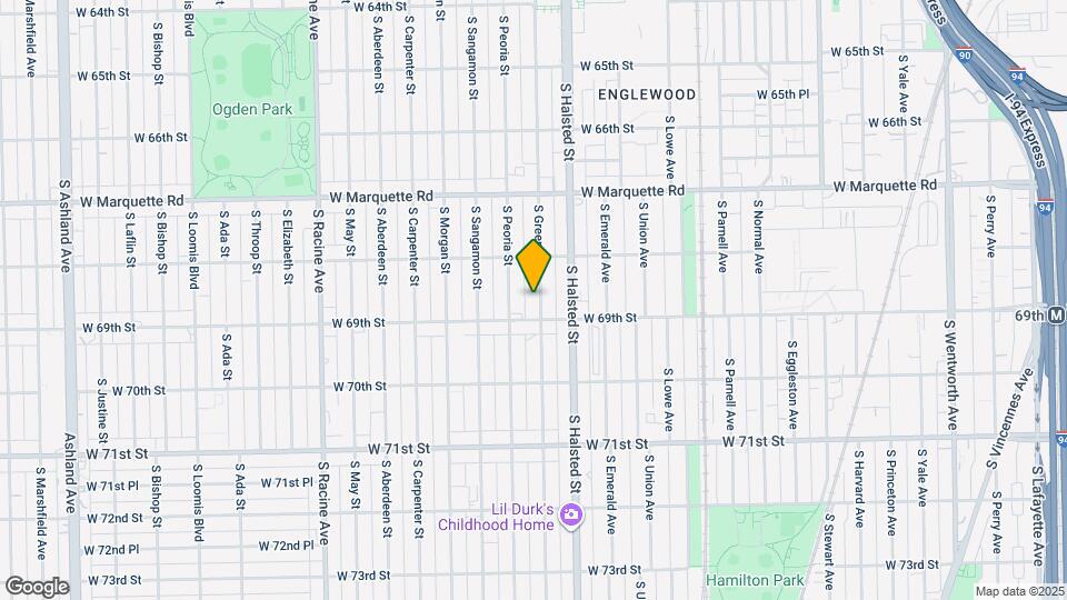 6840 S Green St Map and Location Details