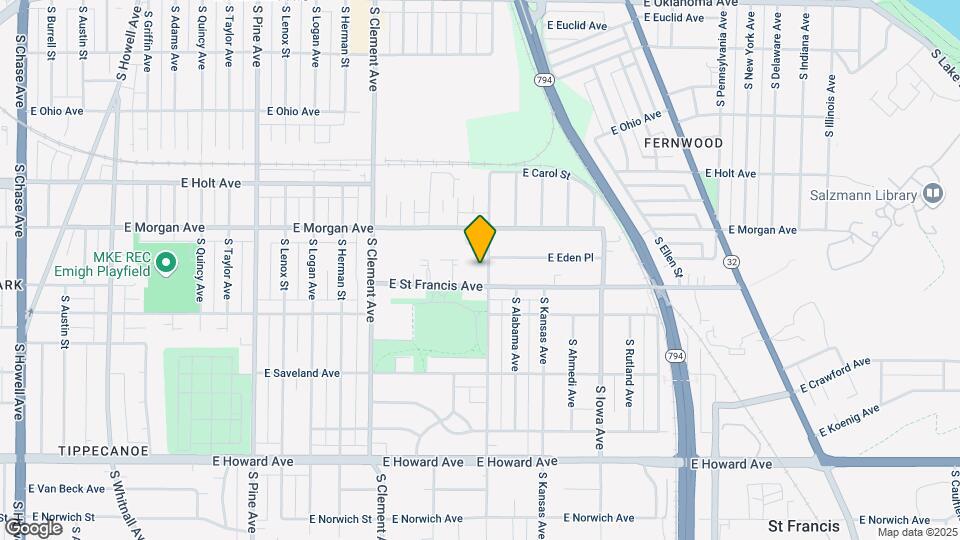 3555 S Brust Ave Map and Location Details