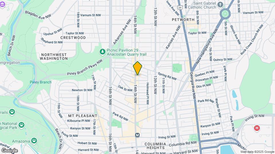 3527 14th St NW, Unit 1 Map and Location Details
