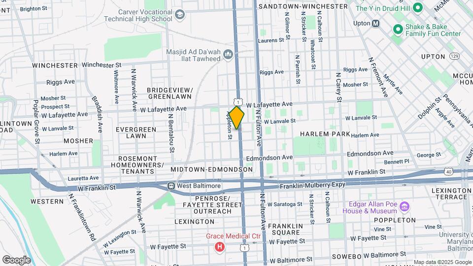 708 N Monroe St Map and Location Details