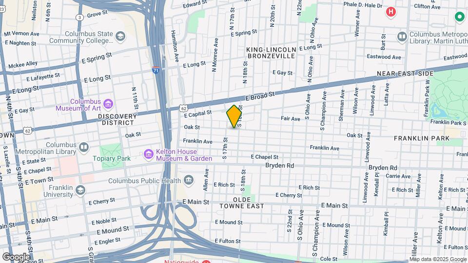 879 Oak St Map and Location Details