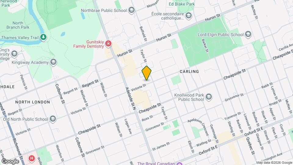 670 Victoria St Map and Location Details