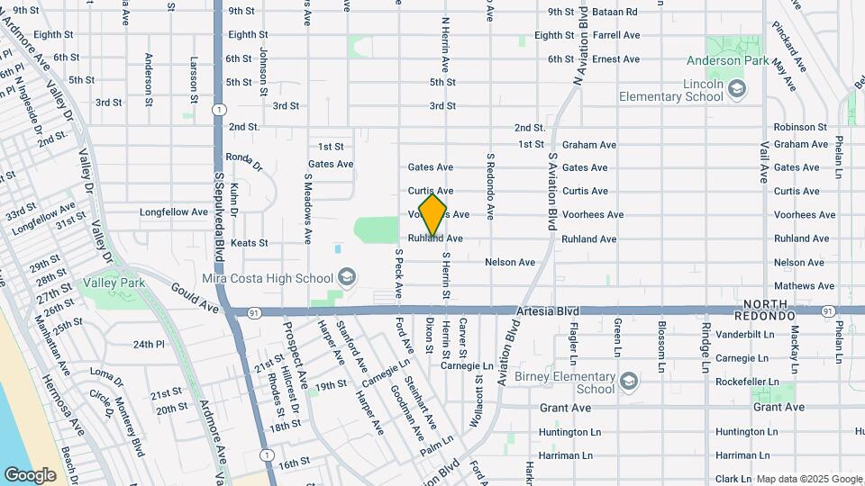 1544 Ruhland Ave Map and Location Details