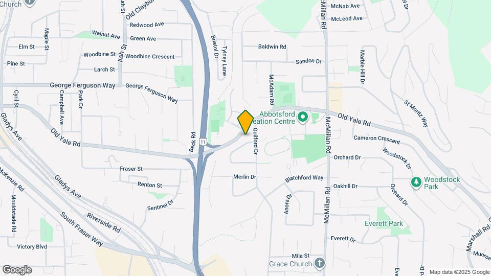 Spacious 4-Bedroom Home in Abbotsford Map and Location Details