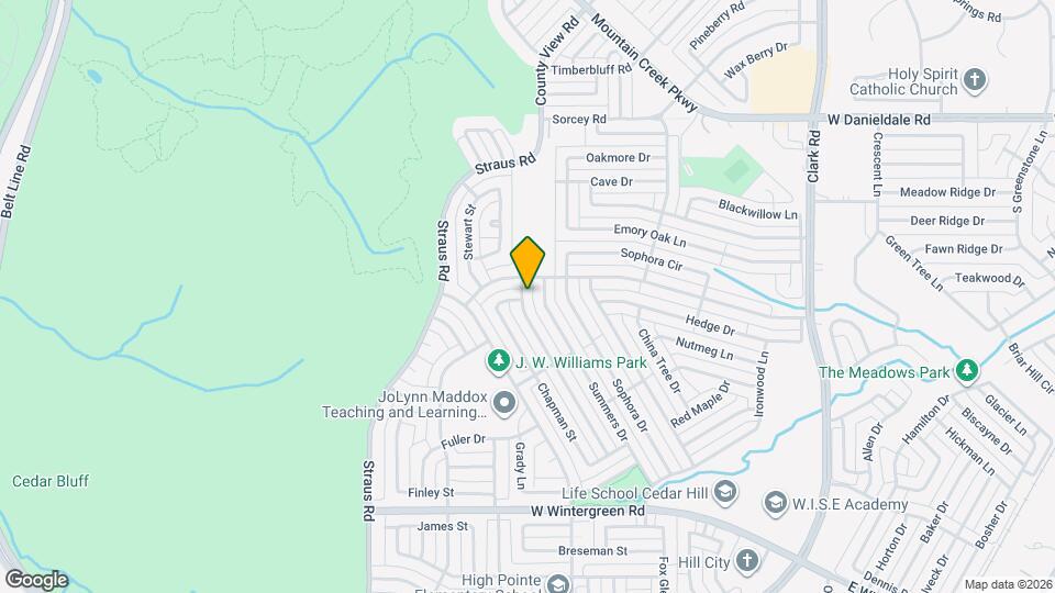 1632 Tuley St Map and Location Details