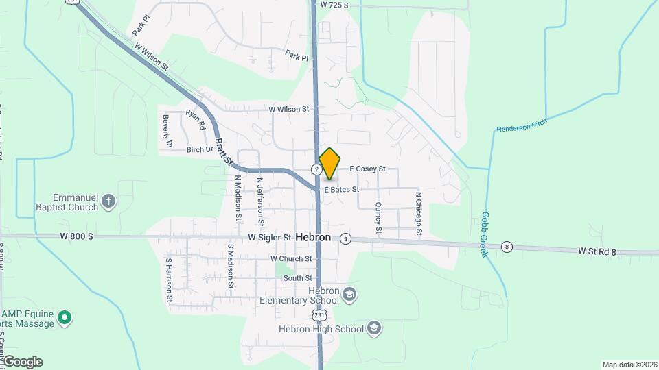 105 E Bates St Map and Location Details