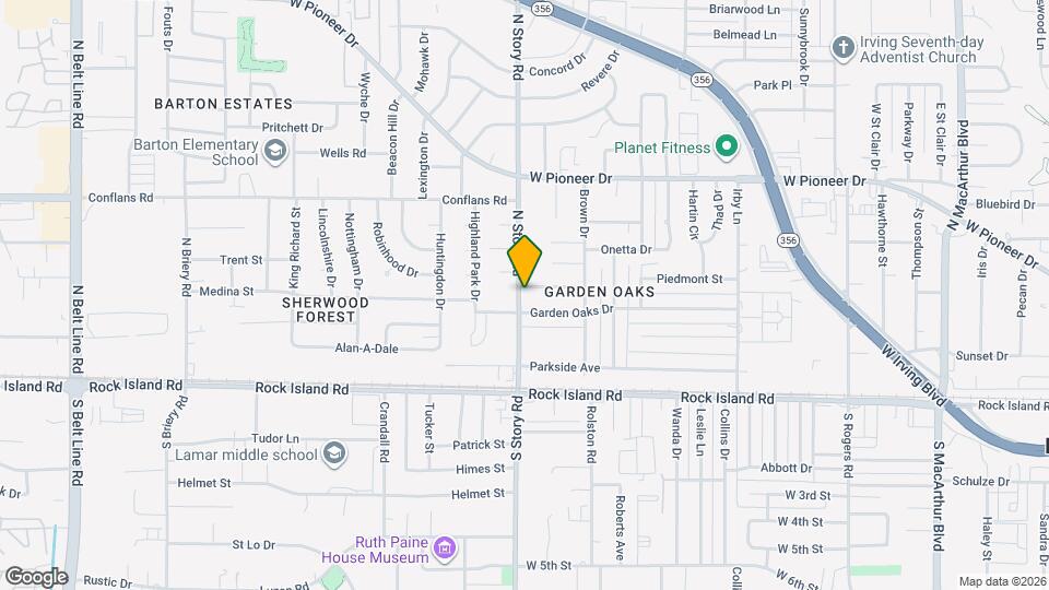 2321 Piedmont St Map and Location Details